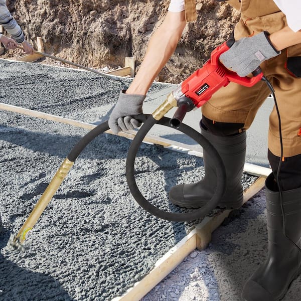 SKYSHALO Handheld Concrete Vibrator, 800W Electric Vibrator 13000 VPM, 6.6 ft. / 2 m Shaft Rod, Portable, Remove Air Bubble