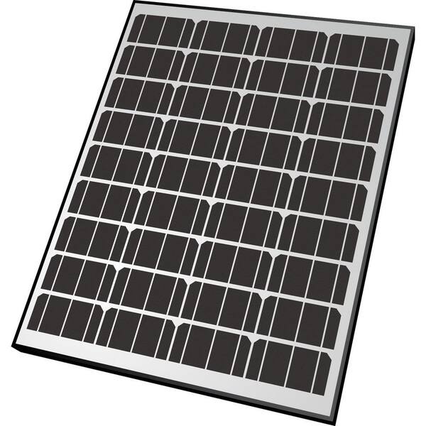 NATURE POWER 65-Watt Monocrystalline Solar Panel with Aluminum Frame for 12-Volt Charging