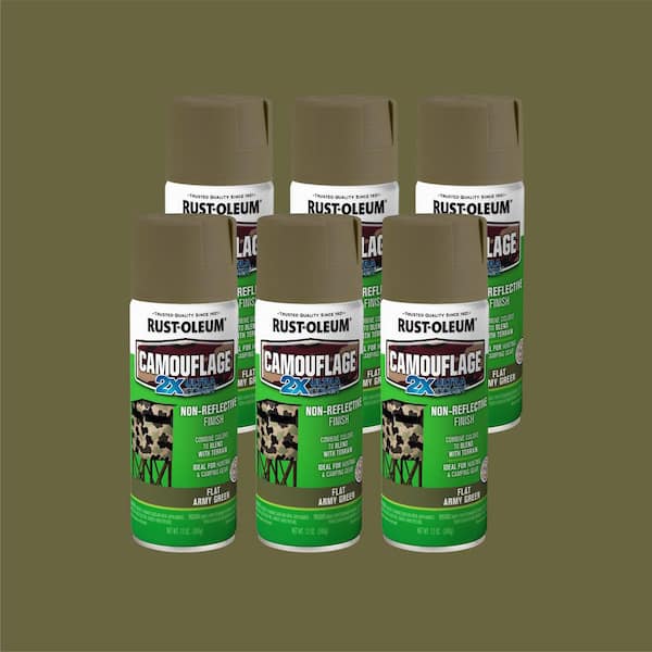 Rust-Oleum Specialty 12 oz. Army Green Camouflage Spray Paint (Case of 6)