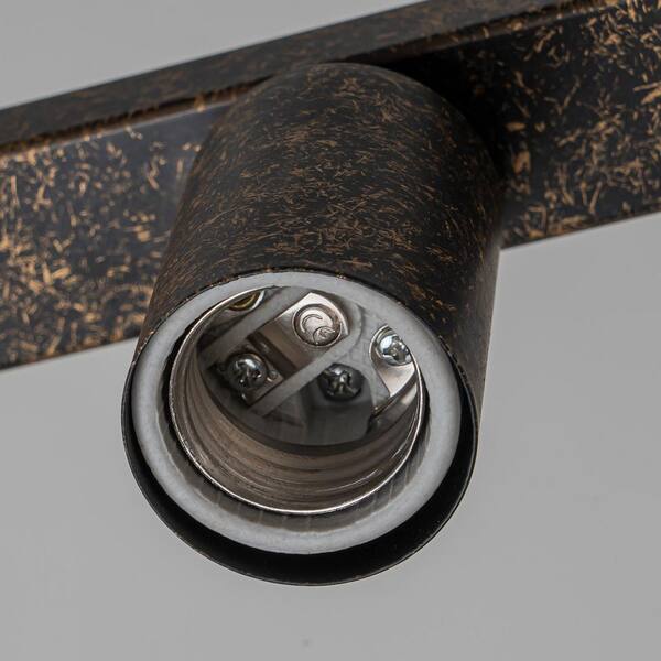LLHZSY Lunarisca 42.13 in. 4-Light Vintage Antique Bronze Linear