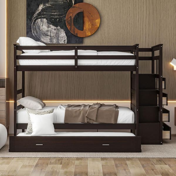 Pierre twin over full bunk sale bed with drawers