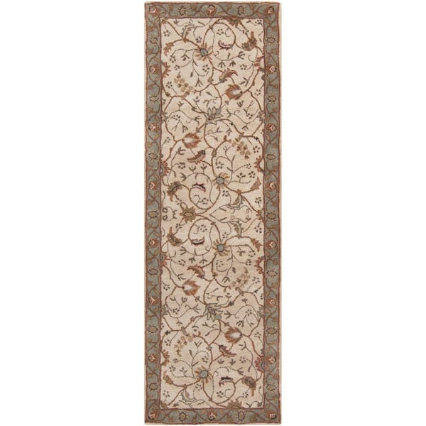 Artistic Weavers Elam Olive 3 ft. x 8 ft. Indoor Runner Rug