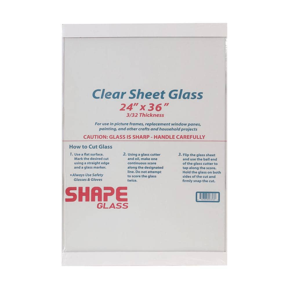 10 in. x 12 in. x 0.09375 in. Clear Glass 91012 - The Home Depot