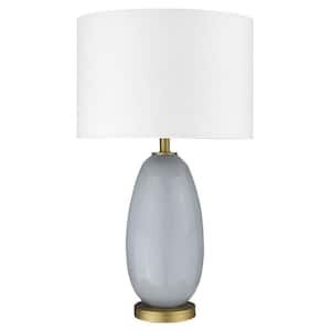 28.5 in. Brass Standard Light Bulb Bedside Table Lamp