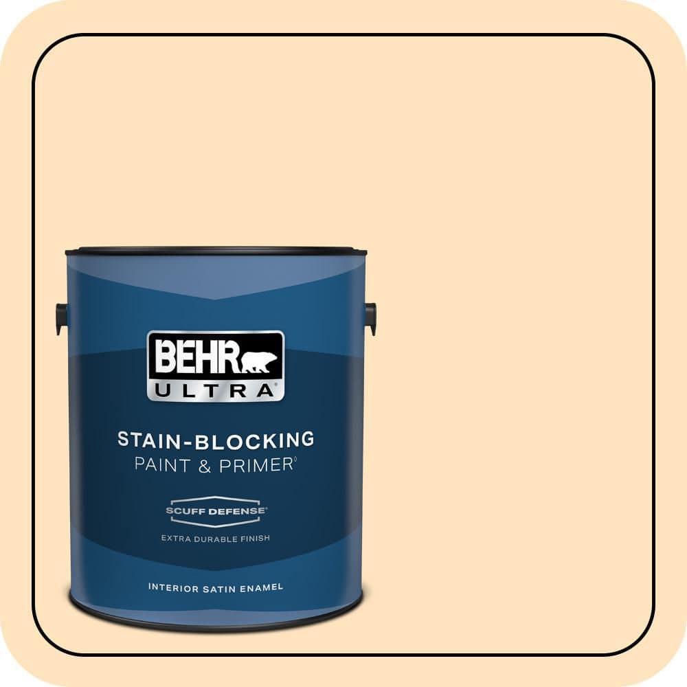 1 gal. #P240-1 Cheese Powder Extra Durable Satin Enamel Interior Paint & Primer price history on PriceWatchPro