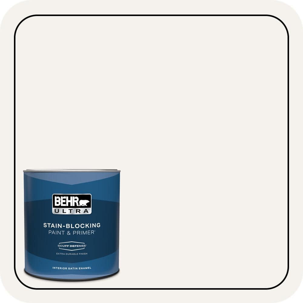 1 qt. #PR-W14 Bit of Sugar Extra Durable Satin Enamel Interior Paint & Primer price history on PriceWatchPro