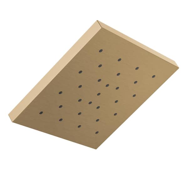 Delta H2Okinetic Gold 1-Spray Patterns 1.75 GPM 12 in. Ceiling Mount Fixed Shower Head in Lumicoat Champagne Bronze