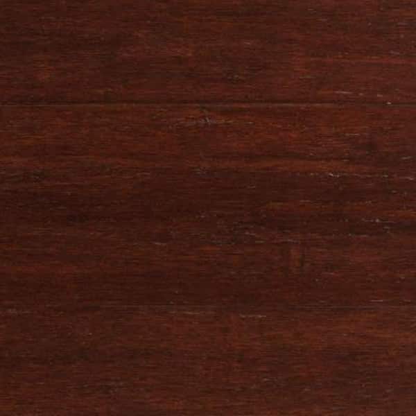 Unbranded Take Home Sample - Strand Woven Dark Mahogany Click Lock Engineered Bamboo Flooring - 5 in. x 7 in.