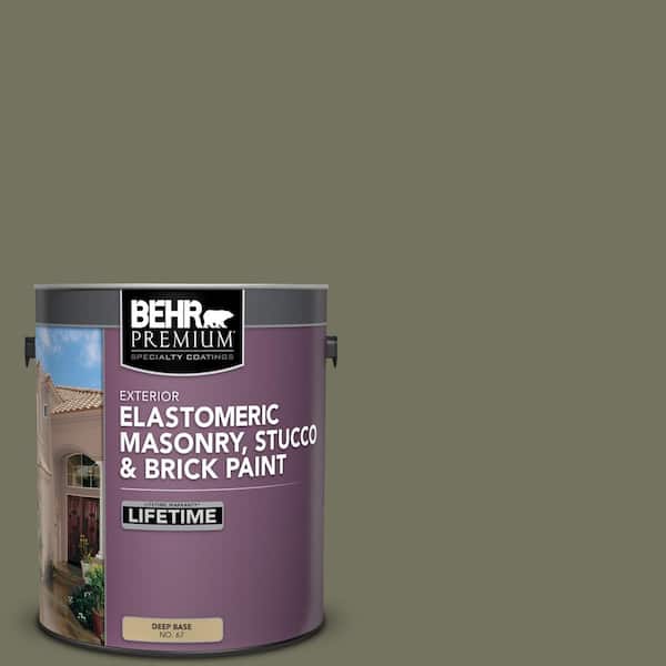 BEHR PREMIUM 1 gal. #N350-6 Peppergrass Elastomeric Masonry, Stucco and Brick Exterior Paint