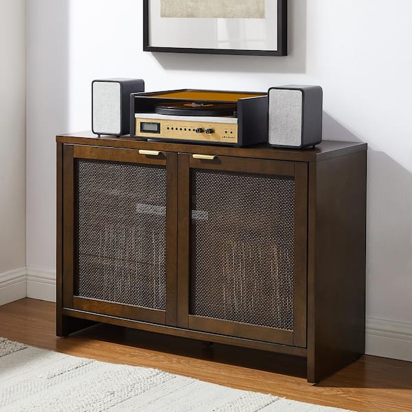 Kenji Brown Record Storage Media Console
