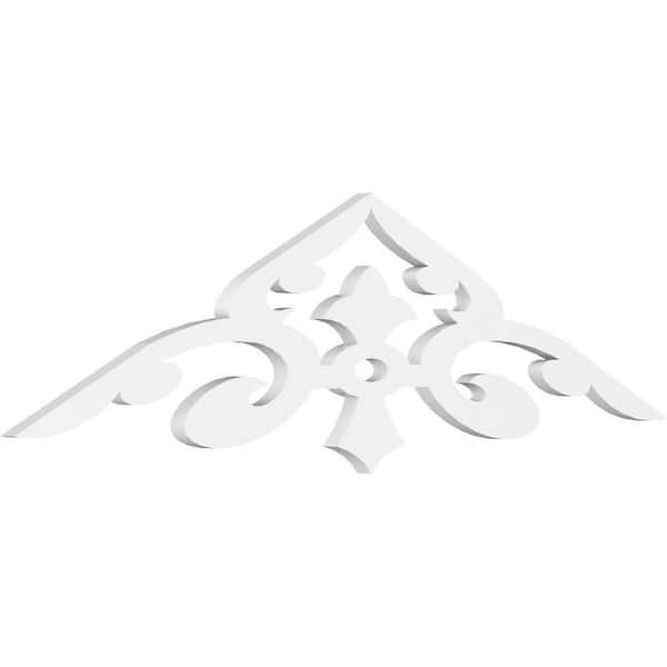 Ekena Millwork Whitman 1 in. D x 12 in. W x 48 in. L Signature Urethane Gable Pediment