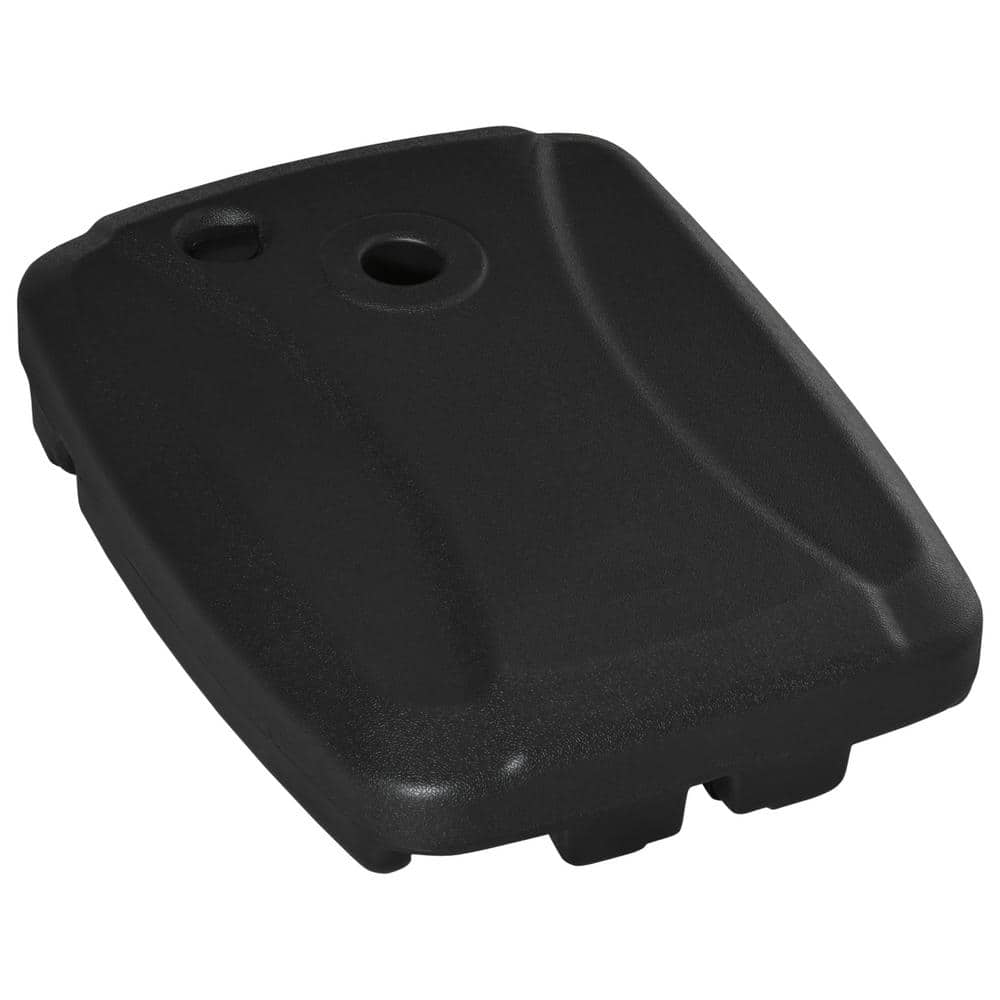 Black HDPE Wheeled Cantilever Umbrella Base, 82 cm