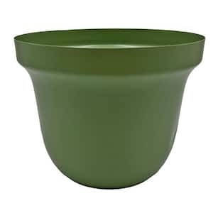 9 in. Modern Decorative Iron Pot in Green
