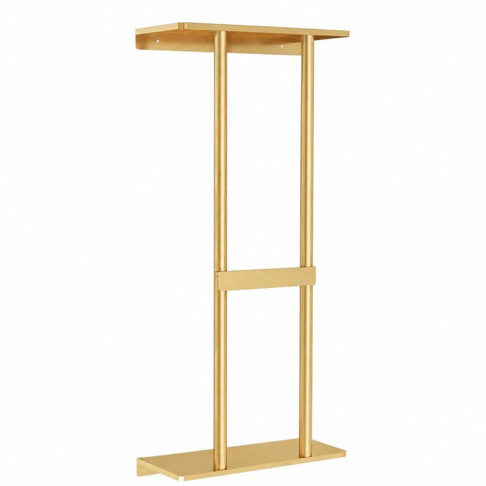 30 in Wall Mounted Bathroom Towel Rack with Shelf, Holds 6 Large Rolled Towels, Gold Finish price history on PriceWatchPro