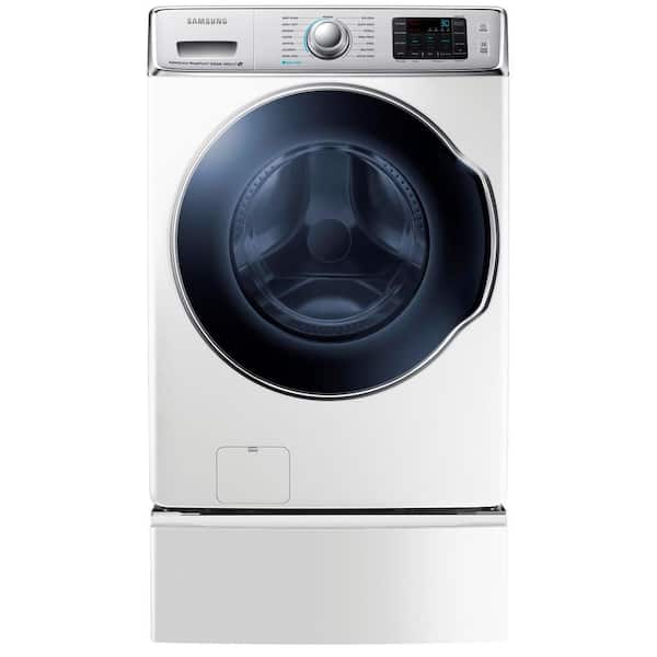 Samsung 30 in. W 5.6 cu. ft. High-Efficiency Front Load Washer with Steam in White