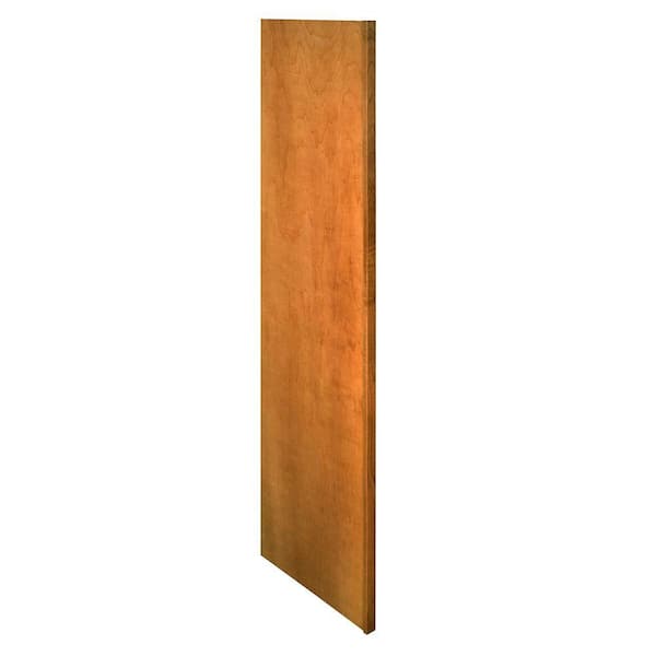 Home Decorators Collection 3 in. W x 24 in. D x 96 in. H Refrigerator Panel with 3 in. Filler in Cinnamon