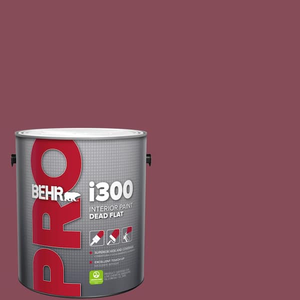 BEHR PRO 1 gal. #MQ1-02 Wine Not Dead Flat Interior Paint