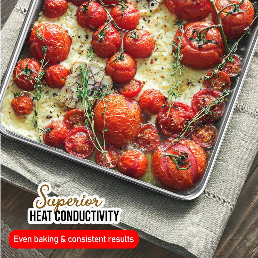 JoyTable Aluminum Non-Stick Big Sheet Pan Set, 21.6" x 15.7"
