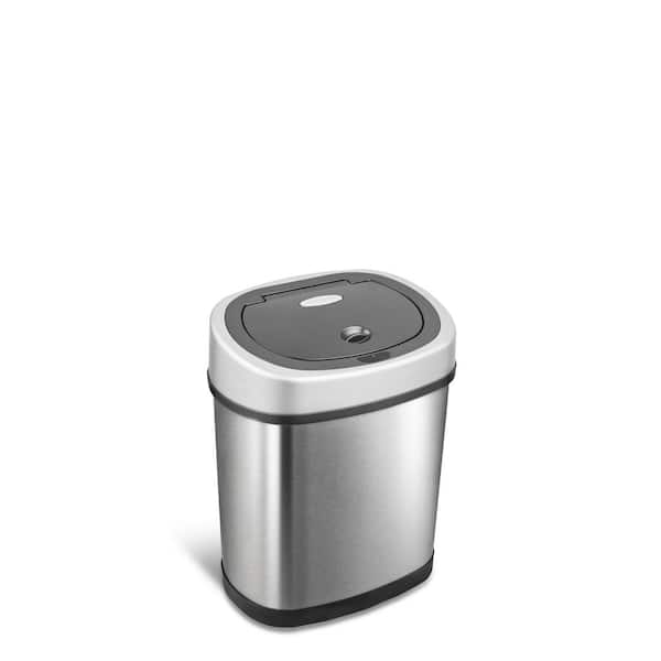 Ninestars Motion Sensor Touchless 3.2 Gal Trash Can Stainless Steel