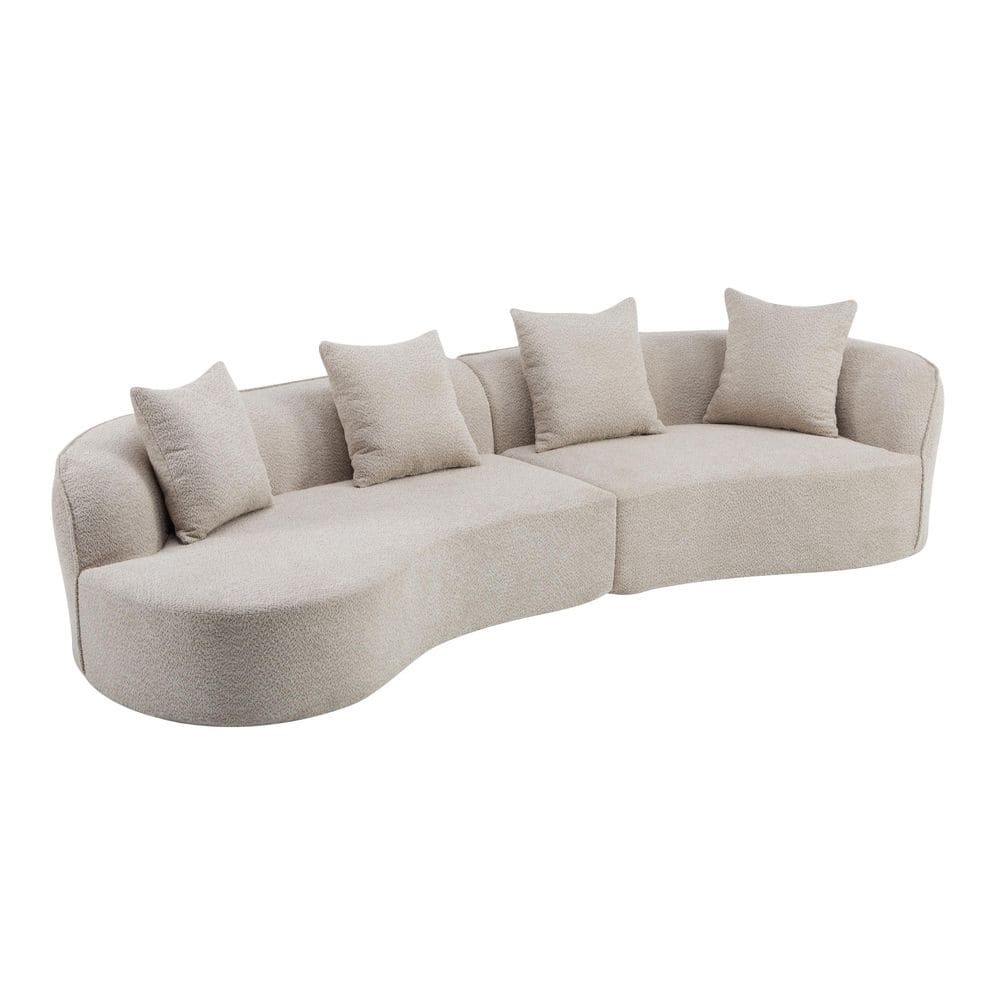 CHRISTOPHER KNIGHT HOME Haven 126.25 in. Modern Boucle Fabric