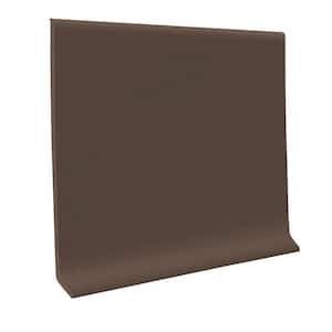 Burnt Umber 4 in. x 1/8 in. x 48 in. Vinyl Wall Cove Base (30-Pieces)