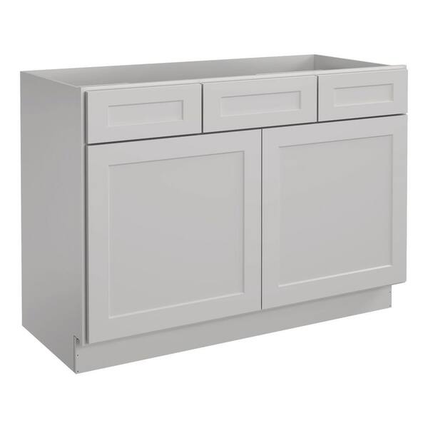 HOMEIBRO 48 in. W x 21 in. D x 34.5 in. H in Shaker Dove Plywood Ready ...