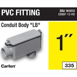 1 in. Sch. 40 and 80 PVC Type-LB Conduit Body