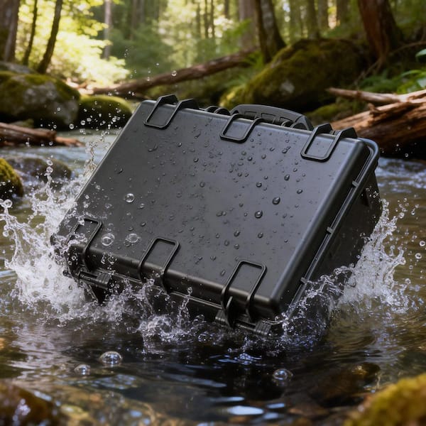 Hard Pistol Case, 18.7 x 12.5 x 7.5 in. Heavy Duty Hard Gun Case with XPE Foam Interior, Waterproof Pistol Storage Box