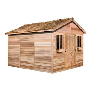 Cedarhouse 11 ft. W x 13 ft. D Wood Shed with two windows (120 sq. ft.)