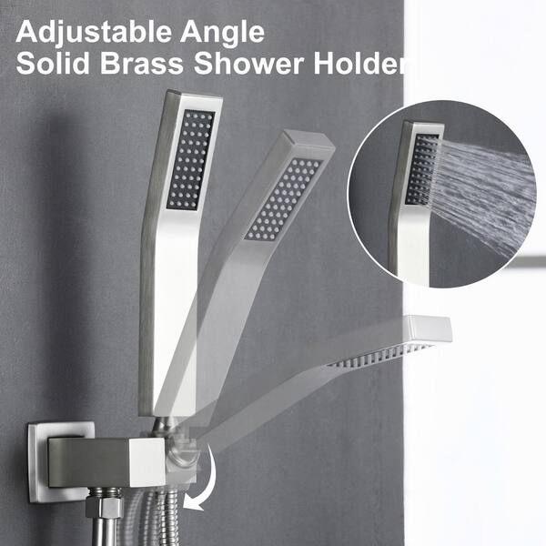 Ana Bath WWB1028BNWF Dual Position Drill-Free Vacuum Suction Handheld Shower Head Holder Finish: Spot Resist Brushed Nickel