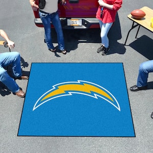 Los Angeles Chargers Blue 5 ft. x 6 ft. Tailgater Area Rug