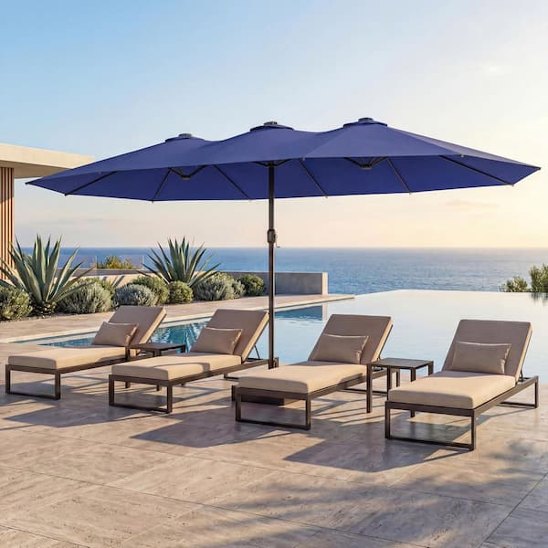 abba yellow patio umbrella JEAREY 6.5x10 ft Rectangular Umbrellas Outdoor Market with Push Button Tilt and Crank, Rectangle Table Umbrella 6 Sturdy Ribs UV Protection for Pool Garden Backyard Deck, large travel backpack SIZE:X-LARGE 2 Pcs 2 Inch 1.5 inches in thickness