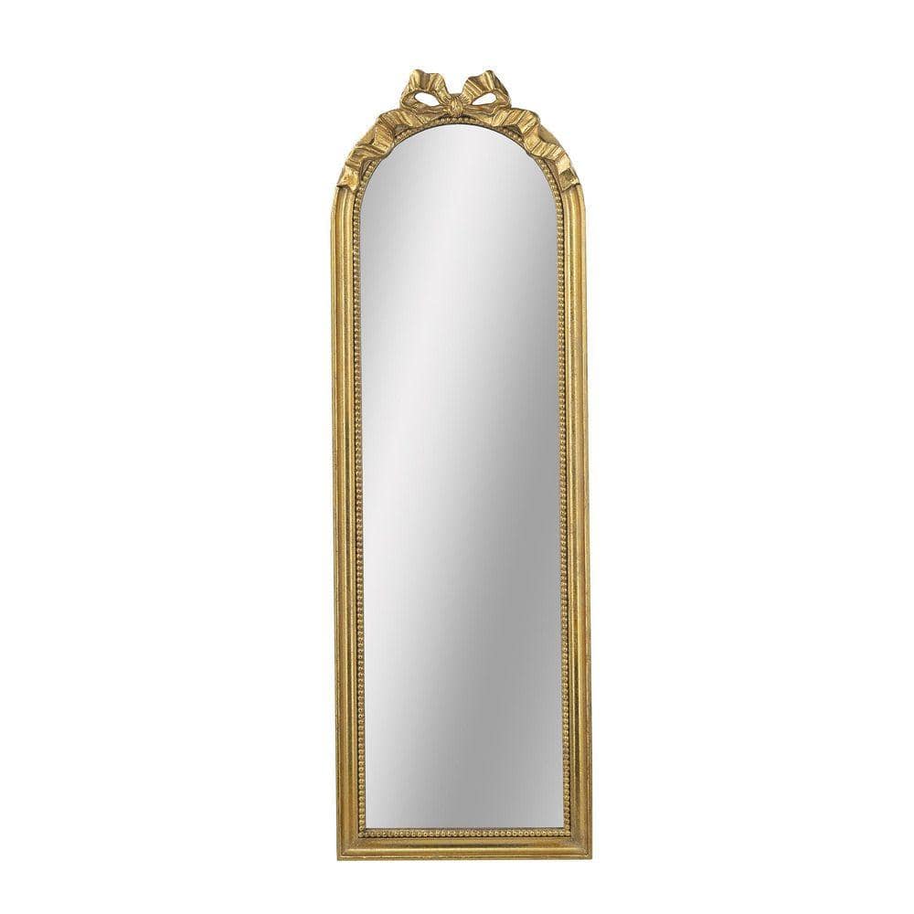 Gold 16 in. W x 49 in. H Arch Full Length Wall Mounted Mirror, for Home Office Living Room Entryway Bedroom Decor price history on PriceWatchPro