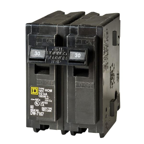 Square D Homeline 30 Amp 2-Pole Circuit Breaker(HOM230CP) HOM230CP