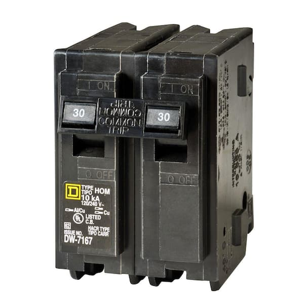 Square D Homeline 30 Amp 2 Pole Circuit Breaker Hom230cp The Home Depot