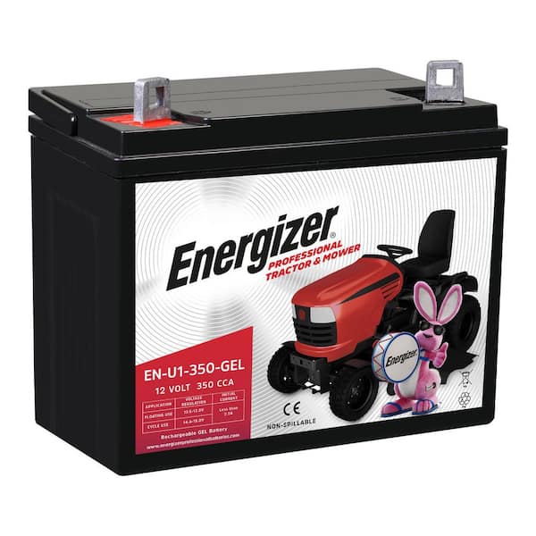 Energizer EN-U1-350-GEL 12 Volt 350 CCA Long Lasting Sealed Lead Acid AGM Rechargeable Battery Ideal For Use In Tractors