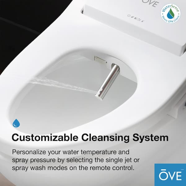 OVE Decors Bliss Smart Bidet Toilet in White with Remote Control