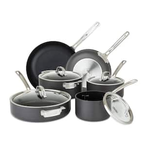 Hard Anodized Nonstick 10-Pieces Cookware Set