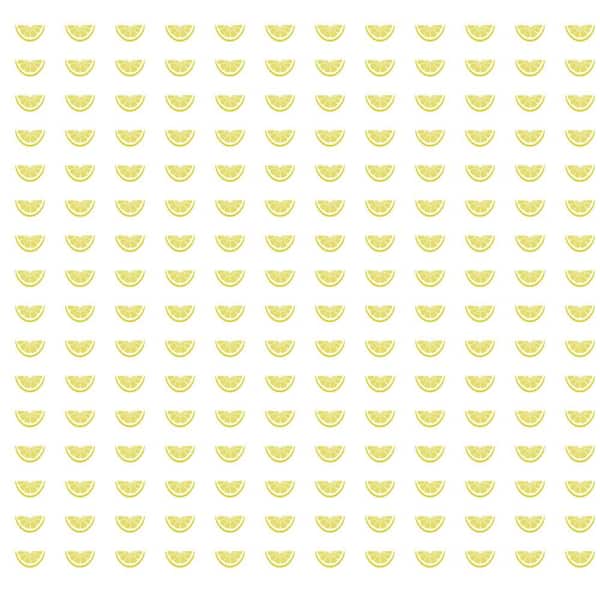 York Wallcoverings Citrus Party Lemon Paper Strippable Roll (Covers 60.75 sq. ft.)