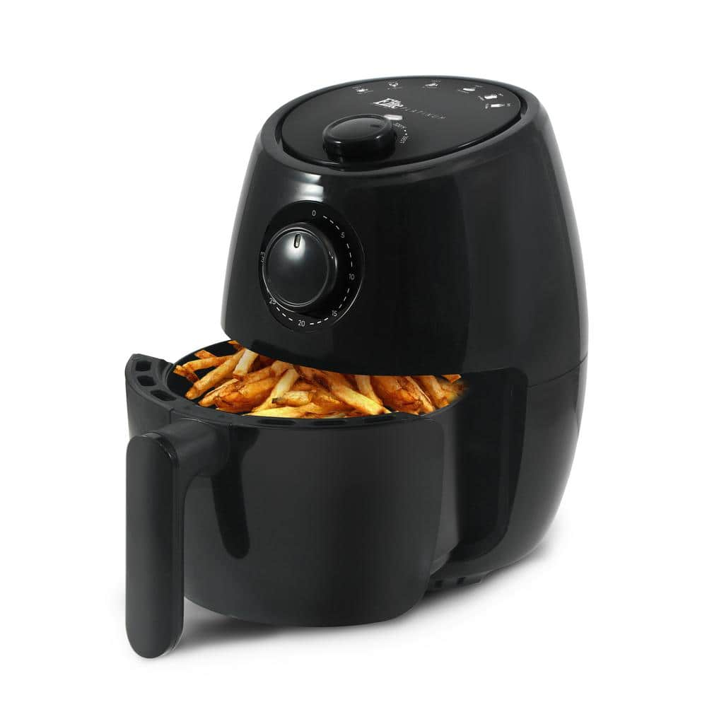 Maximatic Elite Platinum 2.1Qt Black Air Fryer with Adjustable Timer ...