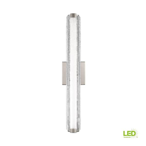 Generation Lighting Cutler 20-Watt Satin Nickel Integrated LED Bath Light