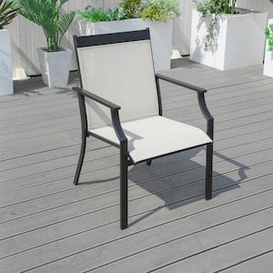 Cellin Iron Outdoor Dining Chair Set of 2
