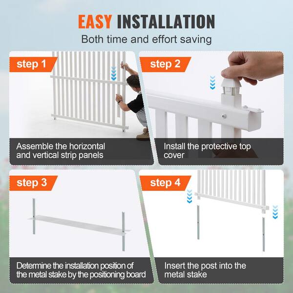 SKYSHALO 48x48in. Framed Flat Vinyl Privacy Fence Panels, Air Conditioner Fence, Outdoor Privacy Screens for Trash Can