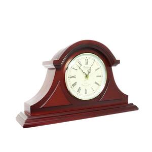 Redwood Tambour Mantel Clock with Chimes