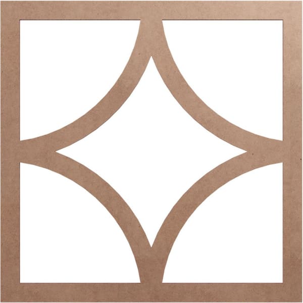 Ekena Millwork 0.25 in. x 12.75 in. x 20 in. Wood Medallion Moulding