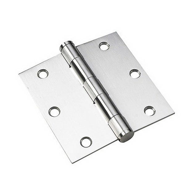 Onward 3-1/2 in. x 3-1/2 in. Stainless Steel Full Mortise Butt Hinge with Removable Pin (2-Pack)