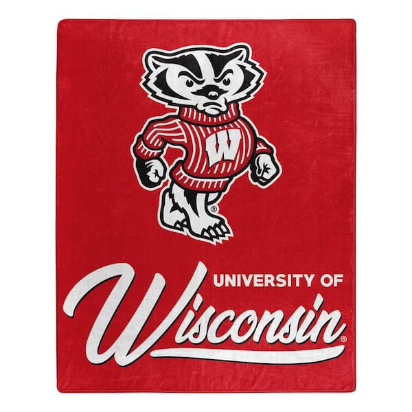 THE NORTHWEST GROUP NCAA Multi-Color Wisconsin Signature Raschel Throw