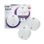 10-Year Worry Free Smoke & Carbon Monoxide Detector, Lithium Battery Powered with Voice Alarm, 2-Pack