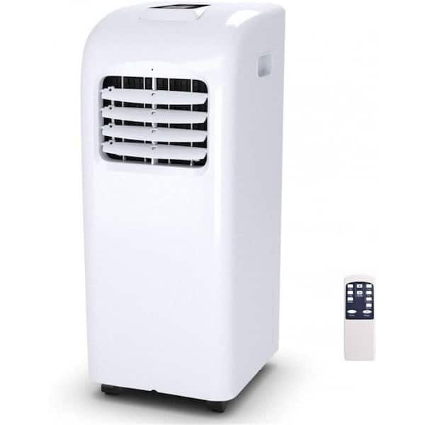 Aoibox 8,000 BTU Portable Air Conditioner Cools 200 Sq. Ft. with Dehumidifier and Remote in White