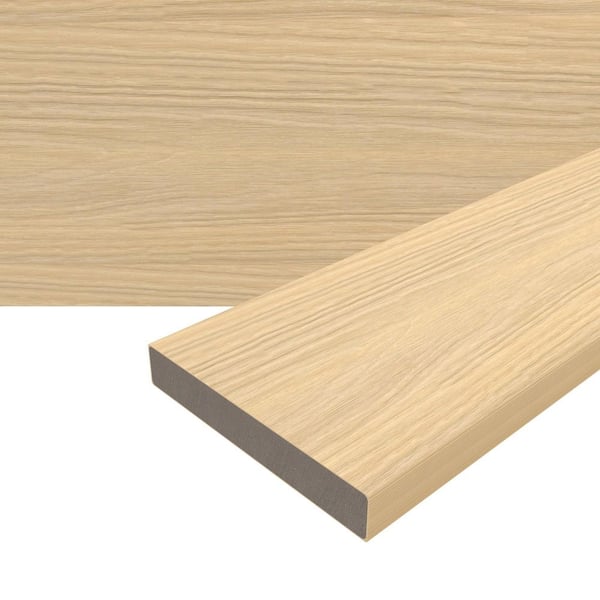 Cortes Plus 0.88 in. x 5.43 in. x 8 ft. Rustic and Wood Grain Japanese Cedar Composite Decking Board